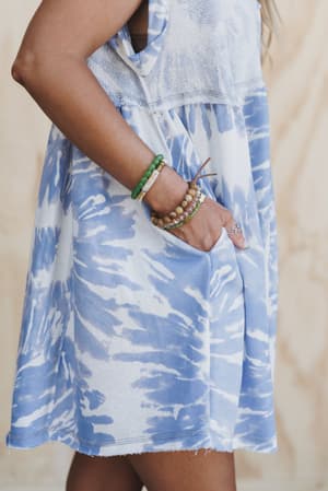 the-nest-sweet-nothings-baby-doll-dress-blue-tie-dye/Blue Tie Dye