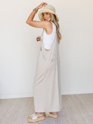The Nest Under The Palms Jumpsuit - Sand L / Sand