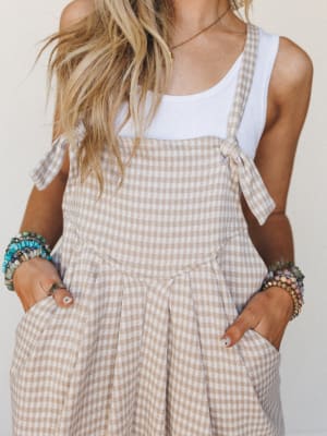 The Nest Under The Palms Jumpsuit - Sand L / Sand