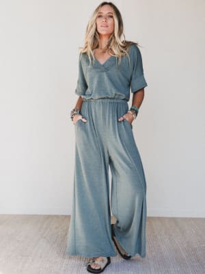 The Nest On The Go Jumpsuit - Olive XL / Olive