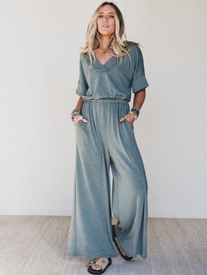 The Nest On The Go Jumpsuit - Olive XL / Olive