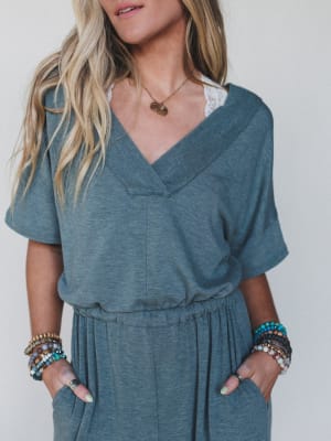 The Nest On The Go Jumpsuit - Olive XL / Olive