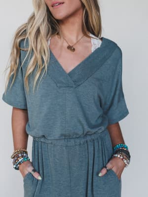 The Nest On The Go Jumpsuit - Olive XL / Olive