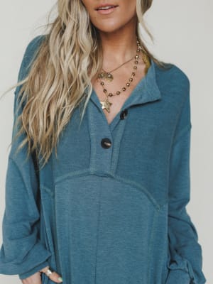The Nest Sweet Nothings Jumpsuit - Teal XL / Teal