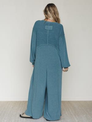 The Nest Sweet Nothings Jumpsuit - Teal XL / Teal