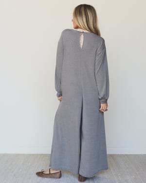 The Nest Dahlia Darling Wide Leg Jumpsuit - Brown XL / Brown