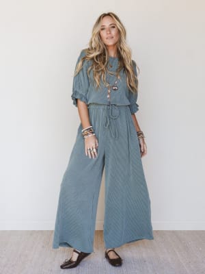 The Nest Open Sky Jumpsuit - Moss XL / Moss