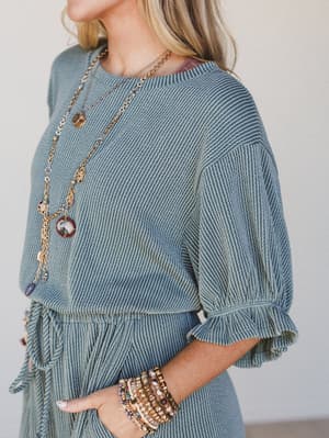The Nest Open Sky Jumpsuit - Moss XL / Moss