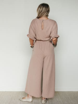 The Nest Open Sky Jumpsuit - Peanut Butter XL / Peanut Butter