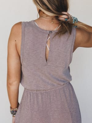 The Nest Solie Cinched Jumpsuit - Brown M / Brown