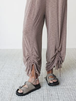 The Nest Solie Cinched Jumpsuit - Mocha S / Mocha