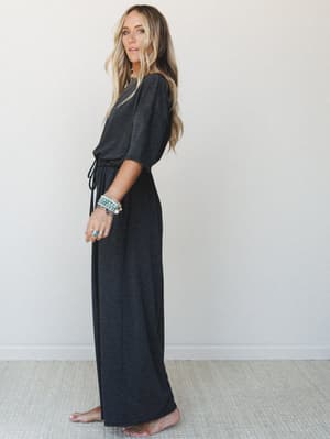 The Nest Cozy Cool Jumpsuit - Black S / Black