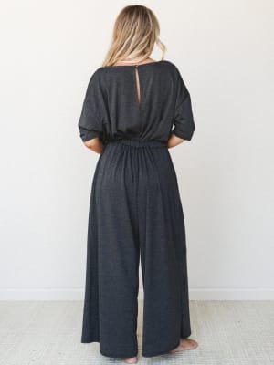 The Nest Cozy Cool Jumpsuit - Black S / Black