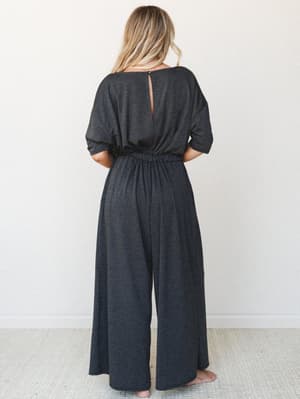 The Nest Cozy Cool Jumpsuit - Black S / Black