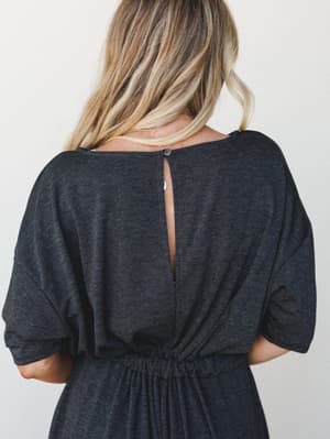 The Nest Cozy Cool Jumpsuit - Black S / Black