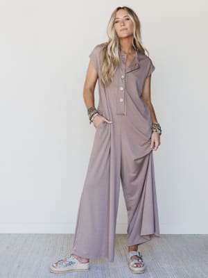 The Nest Davina Wide Leg Jumpsuit - Coco L / Coco