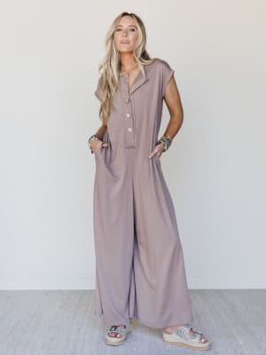 The Nest Davina Wide Leg Jumpsuit - Coco L / Coco