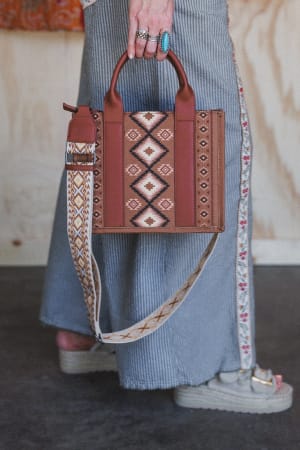 closeup of bag in Chamomile Muse 3 Piece Bundle in Natural from Three Bird Nest