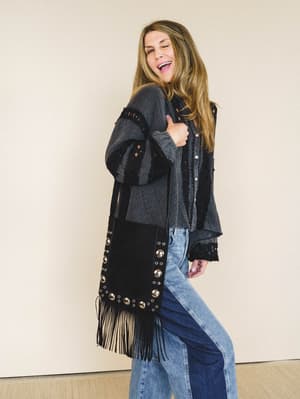 Fringe Feeling Crossbody Bag - Black OS / Black