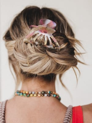 Butterfly Hair Clip - Pink Multi OS / Pink Multi