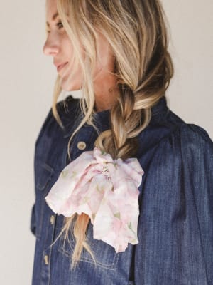 Spring Fever Hair Scrunchie - Pink OS / Pink