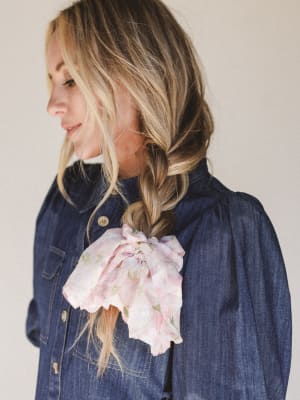 Spring Fever Hair Scrunchie - Pink OS / Pink