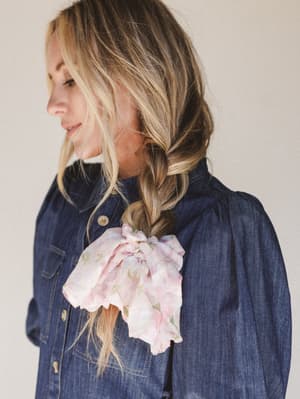 Spring Fever Hair Scrunchie - Pink OS / Pink