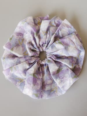 spring-fever-hair-scrunchie-purple/Purple