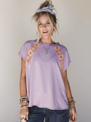 Spring Fever Hair Scrunchie - Purple OS / Purple