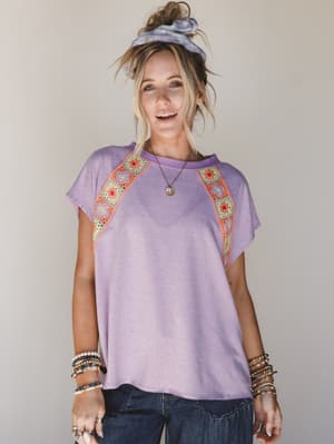 Spring Fever Hair Scrunchie - Purple OS / Purple