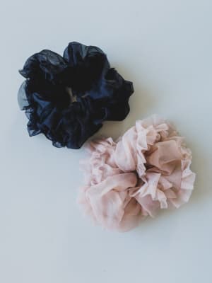2 Piece Scrunchie Set: undefined