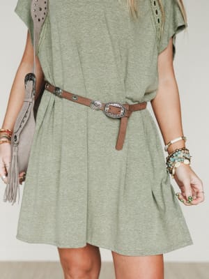 Small Town Grown Belt - Sand Brown OS / Sand Brown