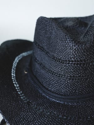 Cowboy Sun Hat - Black OS / Black