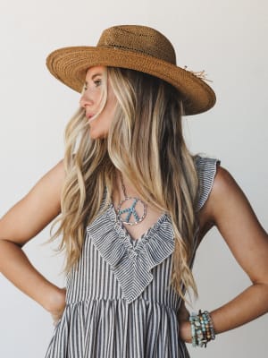 Island Summer Hat - Tan OS / Tan