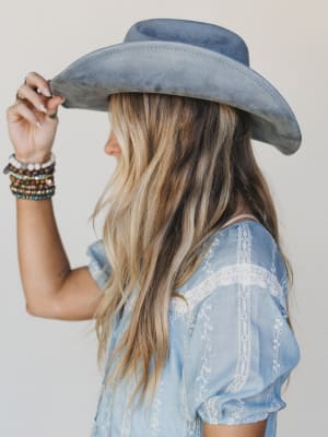 Baby Blues Cowboy Hat - Blue OS / Blue