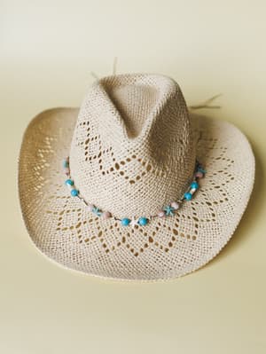Western Summer Hat - Ivory OS / Ivory