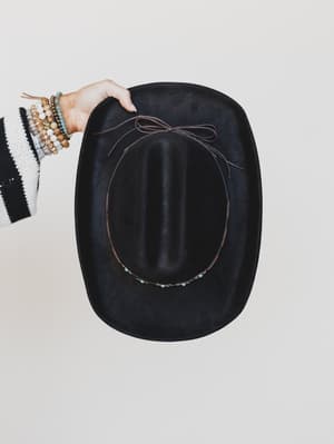 Western Living Cowgirl Hat - Black OS / Black