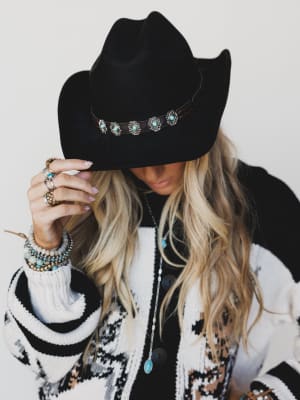 Western Living Cowgirl Hat - Black OS / Black