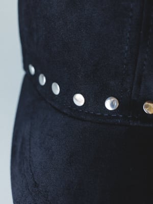 Ready to Go Studded Baseball Hat - Black OS / Black