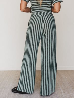 The Nest Ibiza Breeze Drawstring Pants - Sage Black XL / Sage Black