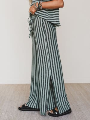 The Nest Ibiza Breeze Drawstring Pants - Sage Black XL / Sage Black