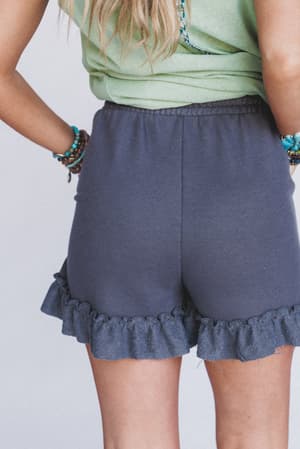 the-nest-beachline-textured-shorts-charcoal/Grey