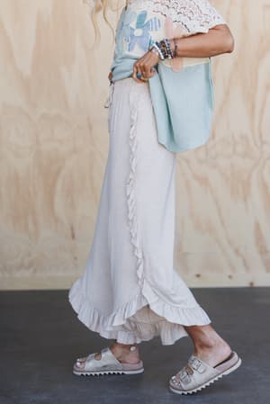 the-nest-saturdays-ruffle-wide-leg-pants-oatmeal/Beige