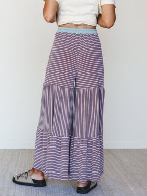 The Nest Forever Mine Striped Pants - Purple M / Purple