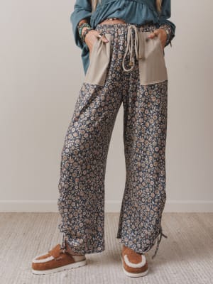The Nest Pushing Daisies Drawstring Pants: undefined