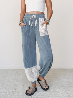 The Nest Weekend Warrior Joggers - Seafoam Cream S / Seafoam Cream