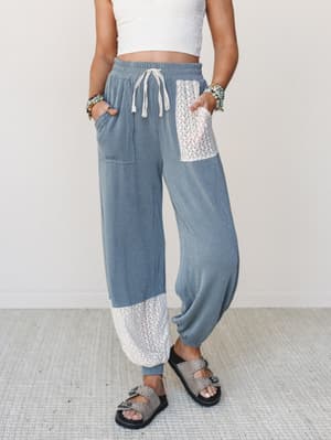 The Nest Weekend Warrior Joggers - Seafoam Cream S / Seafoam Cream