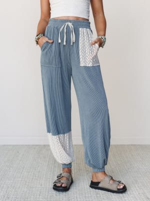 The Nest Weekend Warrior Joggers - Seafoam Cream S / Seafoam Cream
