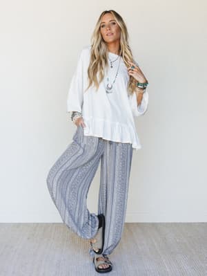 The Nest Ashlynn Rose Jogger Pants - Gray S / Gray