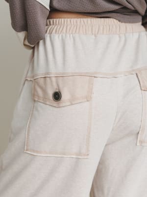 The Nest Jodi Wide Leg Pants - Beige XL / Beige